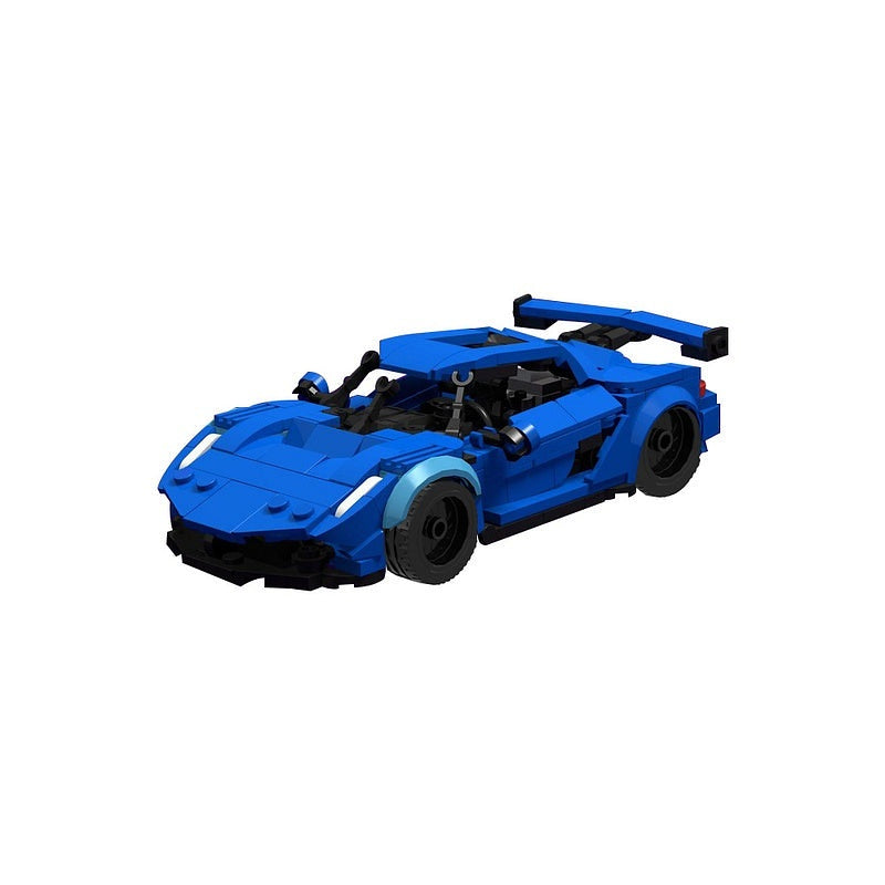 Scandinavian Hypercar MOC Building Kit | Premium Supercar Vehicle Model - 4