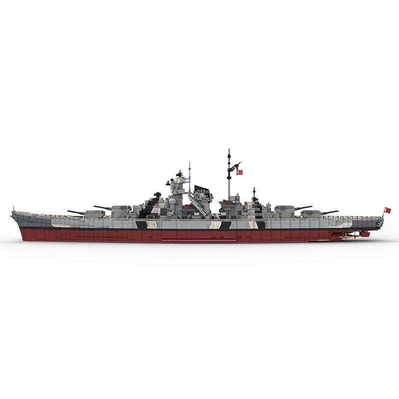 Schlachtschiff Bismarck MOC Building Kit | Historic Battleship Model - 2