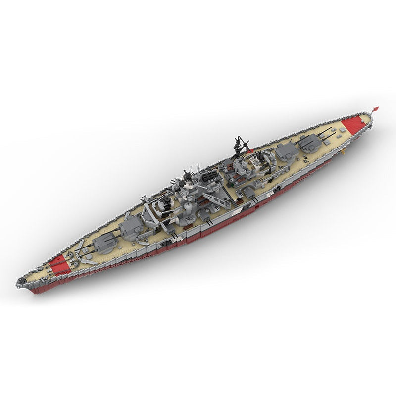 Schlachtschiff Bismarck MOC Building Kit | Historic Battleship Model - 5