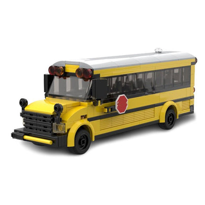School Bus Building Kit | LEGO-Compatible MOC - 1