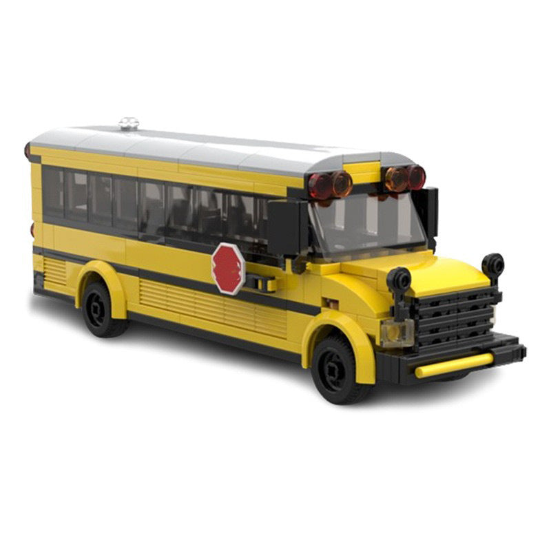 School Bus Building Kit | LEGO-Compatible MOC - 3