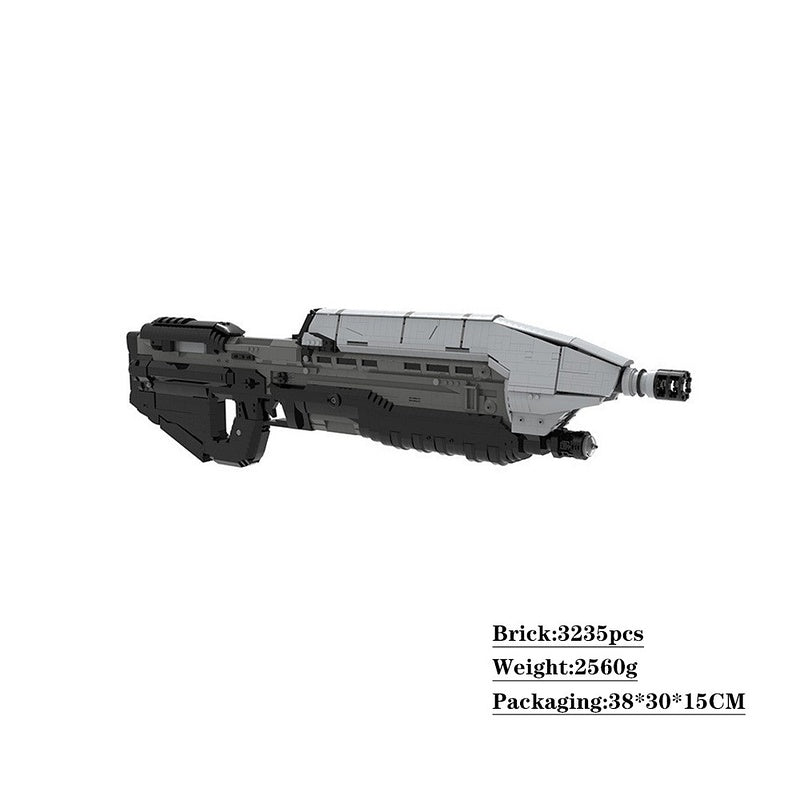 Sci-Fi Assault Rifle Building Kit | 1:1 Scale LEGO-Compatible MOC - 5