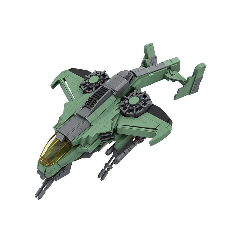 Sci-Fi AV-22 Sparrowhawk Gunship MOC Building Kit - 1