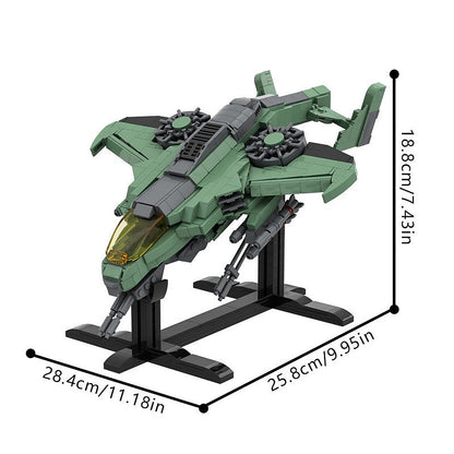 Sci-Fi AV-22 Sparrowhawk Gunship MOC Building Kit - 3