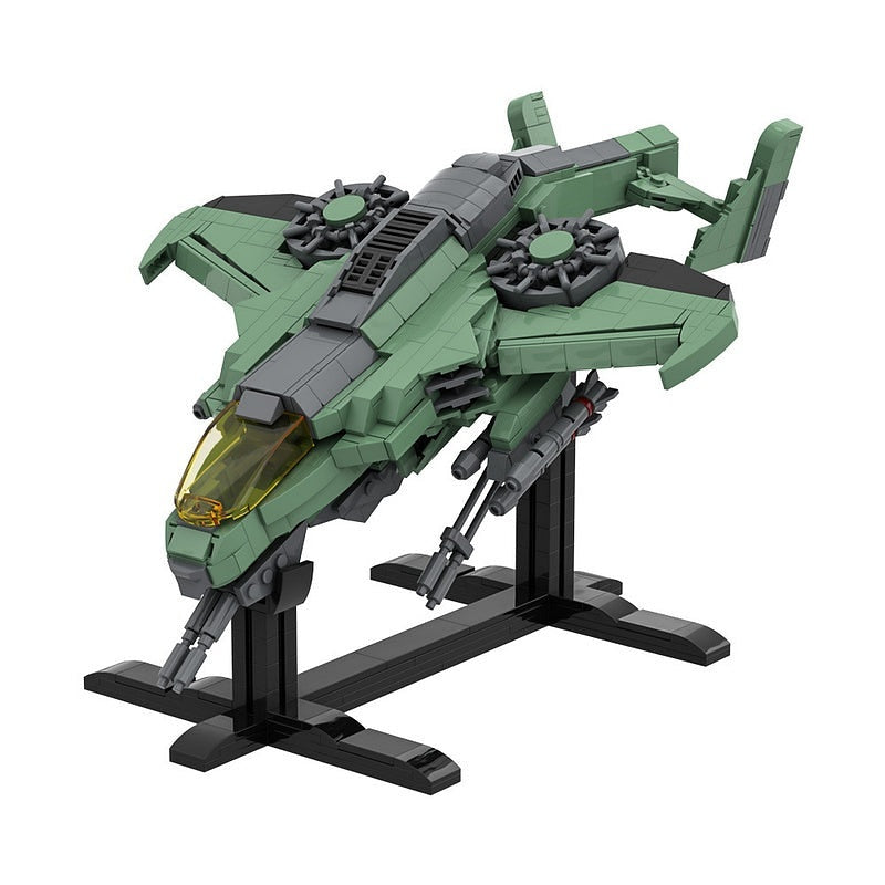 Sci-Fi AV-22 Sparrowhawk Gunship MOC Building Kit - 4