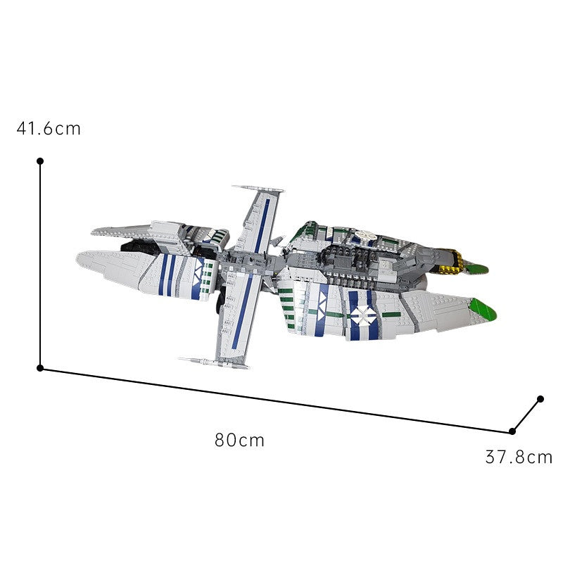 Sci-Fi Capital Star Frigate Building Kit | UCS-Scale LEGO-Compatible MOC - 5