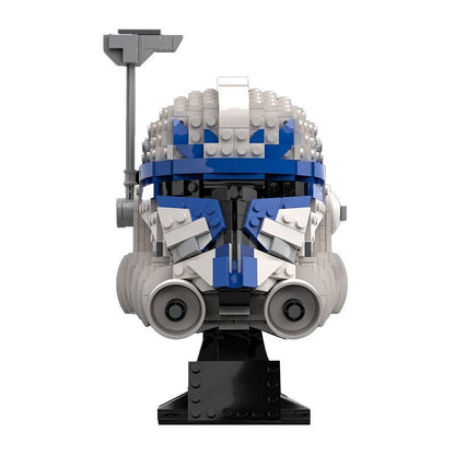 Sci-Fi Clone Captain Helmet MOC Character Display Building Kit - 2