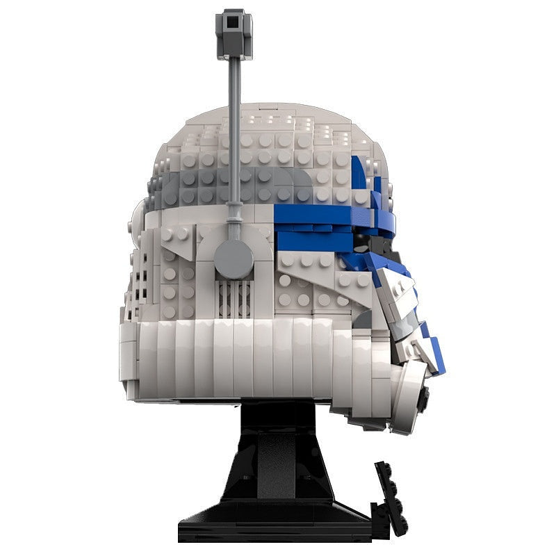 Sci-Fi Clone Captain Helmet MOC Character Display Building Kit - 3