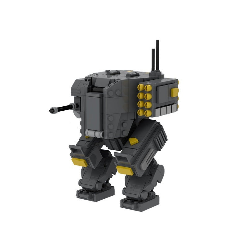 Sci-Fi Combat Mech Exosuit MOC Building Kit | Robot Armor Model - 1