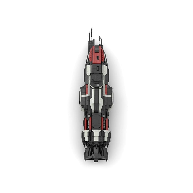 Sci-Fi Corvette Class MOC Space Gunship Building Kit | Mid Scale Starship - 3