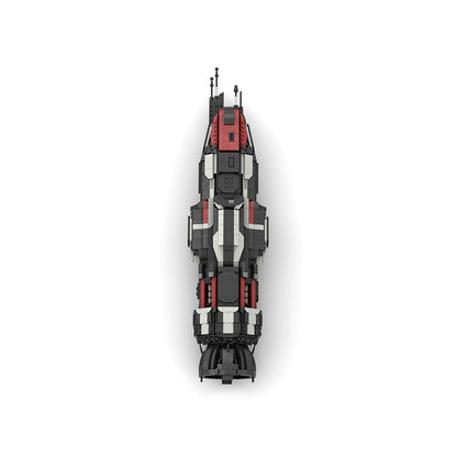 Sci-Fi Corvette Class Starship Mid-Scale Space Gunship Building Kit | LEGO-Compatible MOC - 3