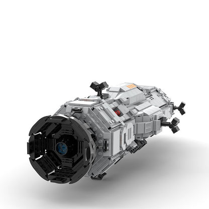 Sci-Fi Corvette Space Gunship Building Kit | Mid Scale LEGO-Compatible MOC - 3