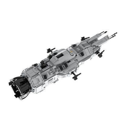 Sci-Fi Corvette Space Gunship MOC Building Kit | Futuristic Spaceship - 2