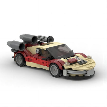 Sci-Fi Desert Landspeeder MOC Racing Car Building Kit | Futuristic Vehicle - 3
