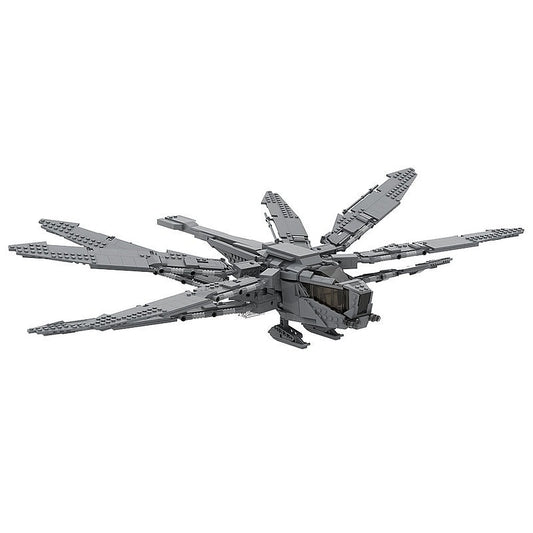 Sci-Fi Desert Ornithopter MOC Building Kit | Futuristic Aircraft Model - 1