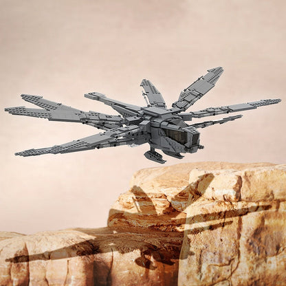 Sci-Fi Desert Ornithopter MOC Building Kit | Futuristic Aircraft Model - 3
