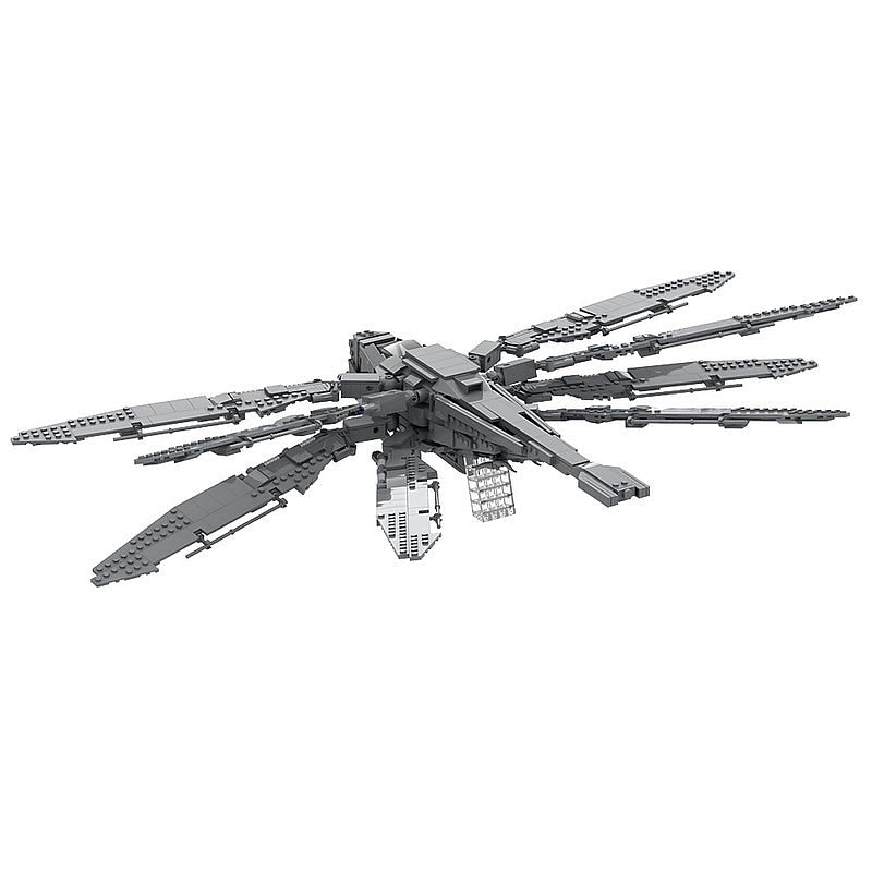 Sci-Fi Desert Ornithopter MOC Building Kit | Futuristic Aircraft Model - 6