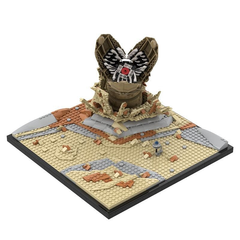 Sci-Fi Desert Sandworm Diorama MOCBuilding Kit | LEGO-Compatible MOC - 2