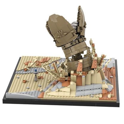 Sci-Fi Desert Sandworm Diorama MOCBuilding Kit | LEGO-Compatible MOC - 3