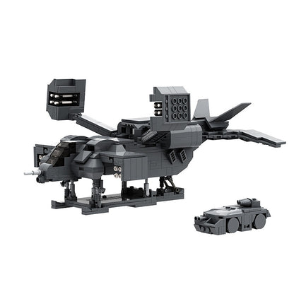 Sci-Fi Dropship MOC Building Kit | Futuristic Transport Vehicle Model - 5