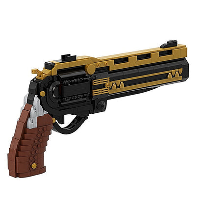 Sci-Fi Exotic Hand Cannon MOC | 1:1 Scale Mechanical Revolver Building Kit - 3