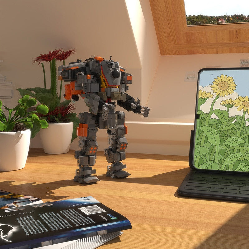 Sci-Fi Fire Arsenal Heavy Mecha Building Kit | LEGO-Compatible MOC - 1