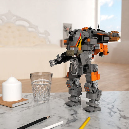 Sci-Fi Fire Arsenal Heavy Mecha MOC Building Kit | Combat Robot - 4