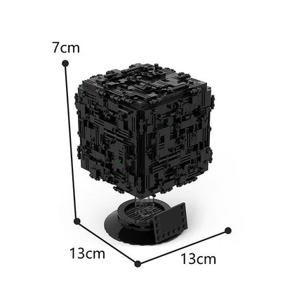 Sci-Fi Galactic Cyber Cube MOC Building Kit | Futuristic Display Model - 4