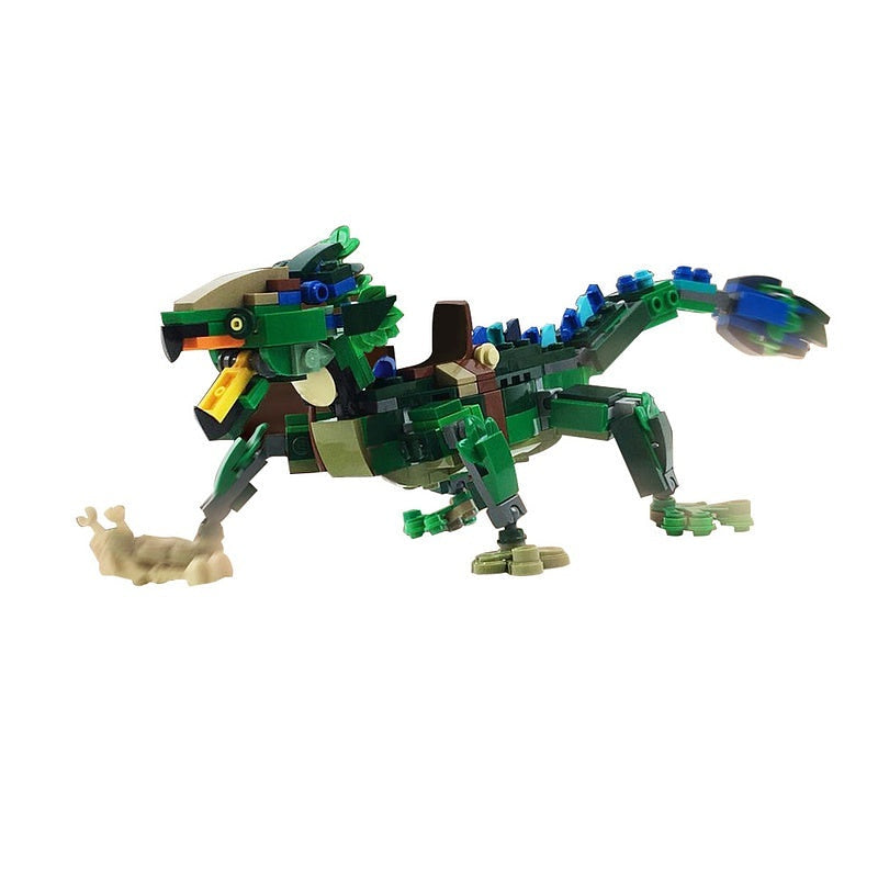 Sci-Fi Galactic Lizard Mount MOC Building Kit | Alien Creature Model - 1