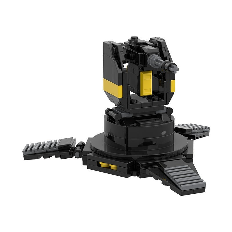 Sci-Fi Gatling Sentry Turret MOC Building Kit | Futuristic Defense Model - 3