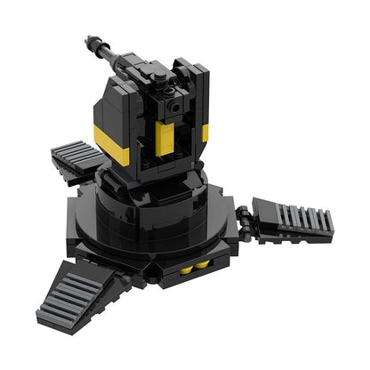 Sci-Fi Gatling Sentry Turret MOC Building Kit | Futuristic Defense Model - 6