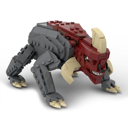 Sci-Fi Gladiator Arena Horned Beast Building Kit | LEGO-Compatible MOC - 2