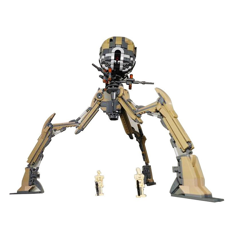 Sci-Fi Heavy Artillery Tri-Walker MOC Building Kit | Mecha Model - 2