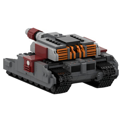 Sci-Fi Heavy Assault Tank Rotating Turret MOC Building Kit - 2