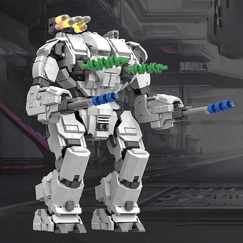 Sci-Fi Heavy Combat Mech MOC Building Kit | Futuristic Battle Robot - 2