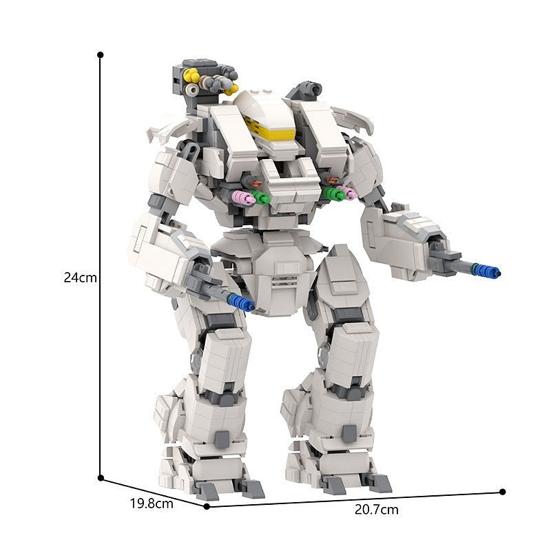 Sci-Fi Heavy Combat Mech MOC Building Kit | Futuristic Battle Robot - 4