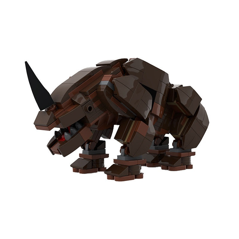 Sci-Fi Horned Desert Alien Beast  Building Kit | LEGO-Compatible MOC - 1