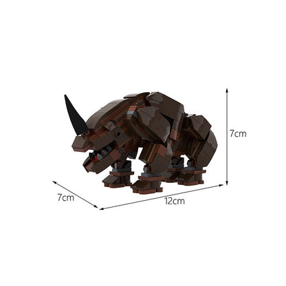 Sci-Fi Horned Desert Alien Beast  Building Kit | LEGO-Compatible MOC - 3