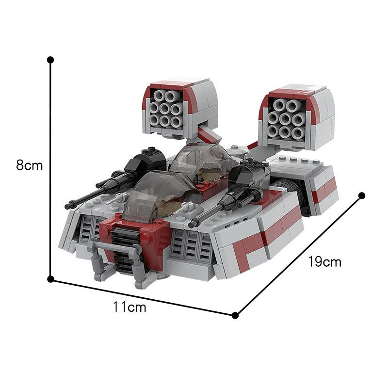 Sci-Fi Hover Speeder Tank Building Kit | LEGO-Compatible MOC - 5