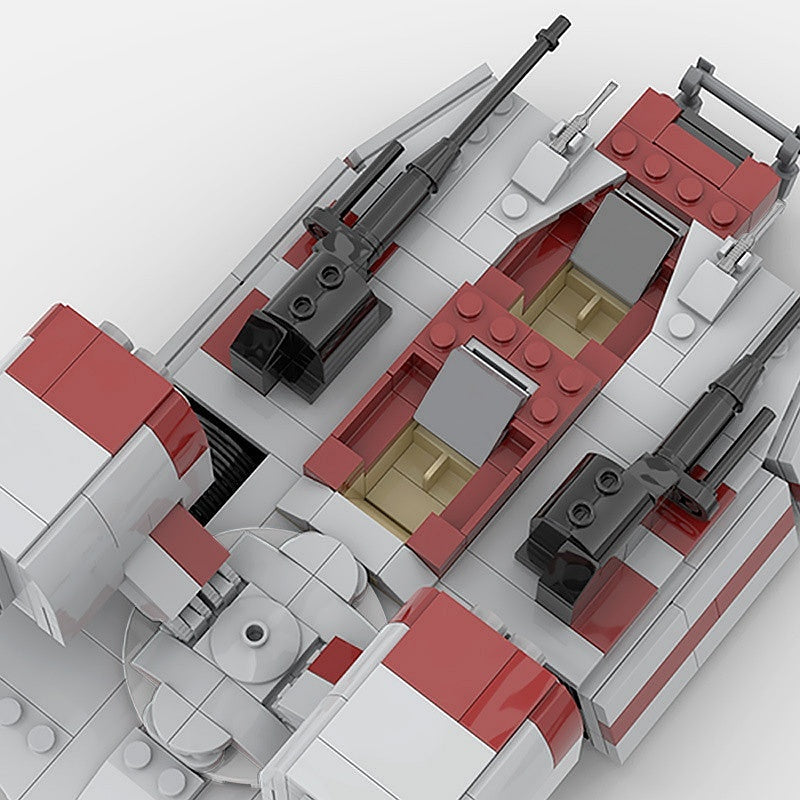 Sci-Fi Hover Speeder Tank MOC Building Kit | Futuristic Vehicle Model - 4