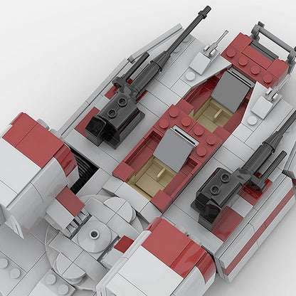 Sci-Fi Hover Speeder Tank MOC Building Kit | Futuristic Vehicle Model - 4