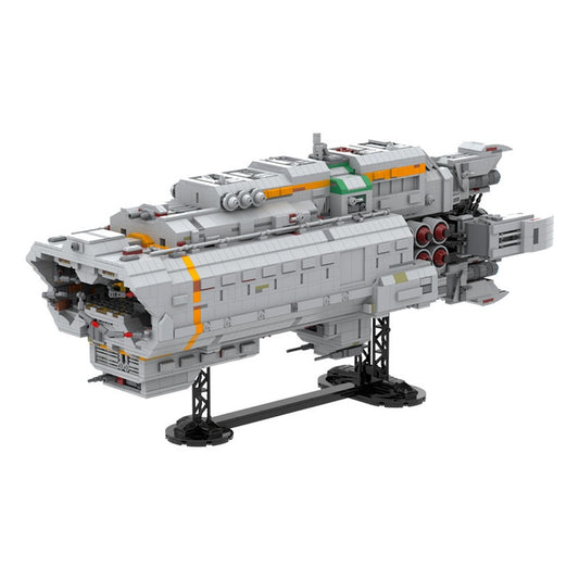 Sci-Fi Ice Hauler Cargo Freighter Building Kit | LEGO-Compatible MOC - 2