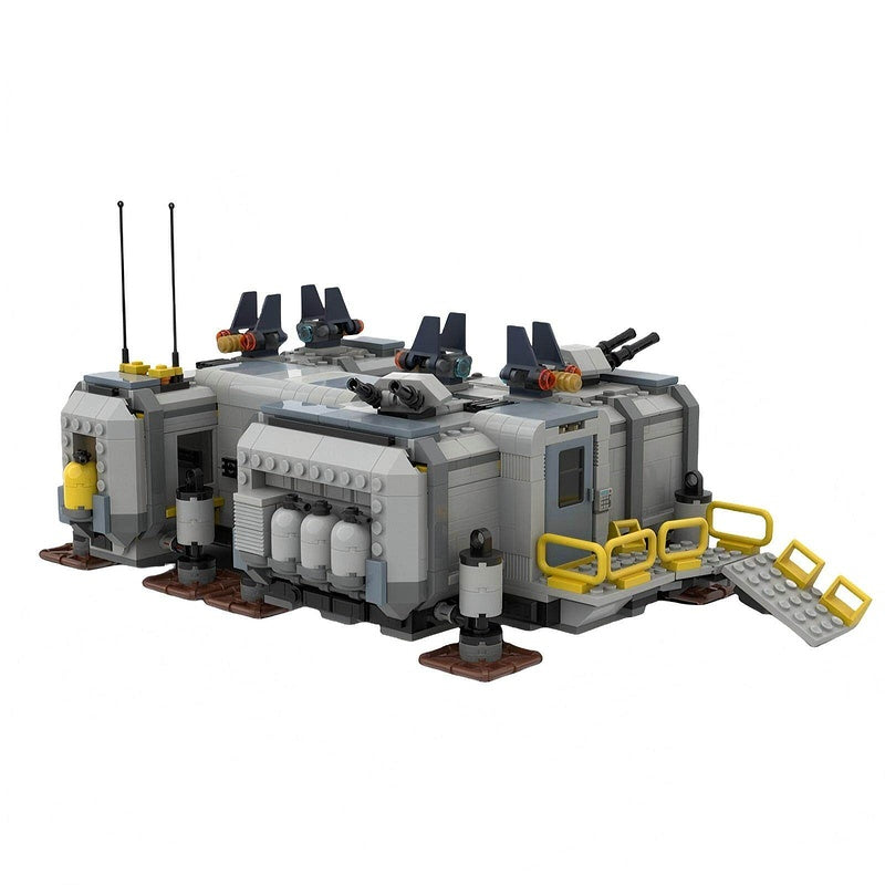 Sci-Fi Jungle Military Base Building Kit | LEGO-Compatible MOC - 1