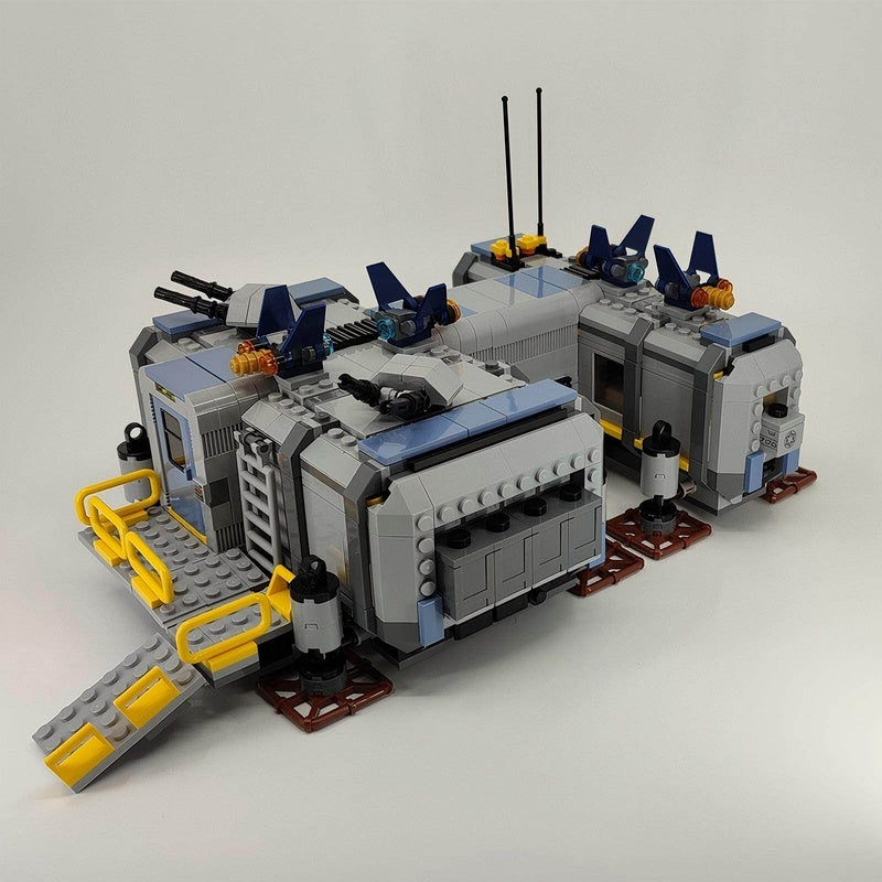 Sci-Fi Jungle Military Base Building Kit | LEGO-Compatible MOC - 3