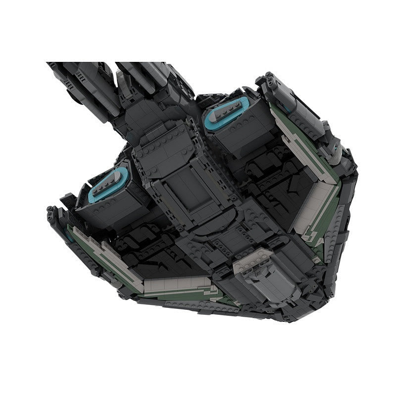 Sci-Fi Landing Craft Dropship MOC Building Kit | Futuristic Spacecraft - 3