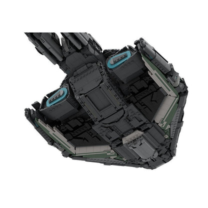 Sci-Fi Landing Craft Dropship MOC Building Kit | Futuristic Spacecraft - 3