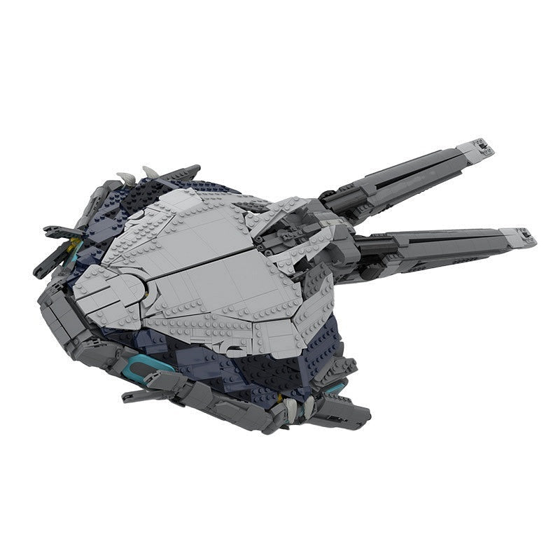 Sci-Fi Landing Craft Dropship MOC Building Kit | Futuristic Spacecraft - 4