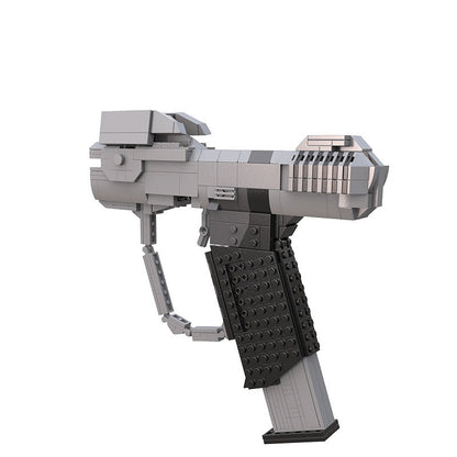 Sci-Fi  Magnum Sidearm Life Size Building Kit | LEGO-Compatible MOC - 5