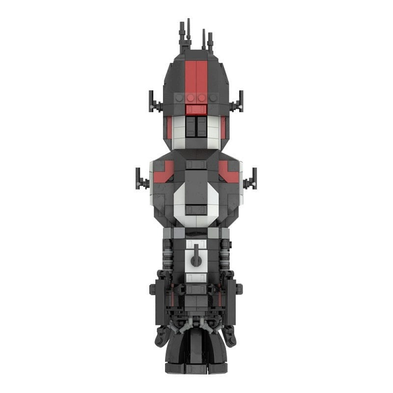 Sci-Fi Martian Gunship Mini MOC Spacecraft Building Kit - 8