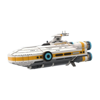 Sci-Fi Ocean Planet Capital Ship MOC Building Kit | Spacecraft Model - 5